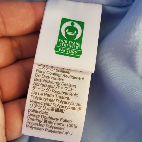 J. Crew Mountain Puffer Vest Sz S Full Zip Baby Blue Pockets $128 BU286 - Picture 10 of 16